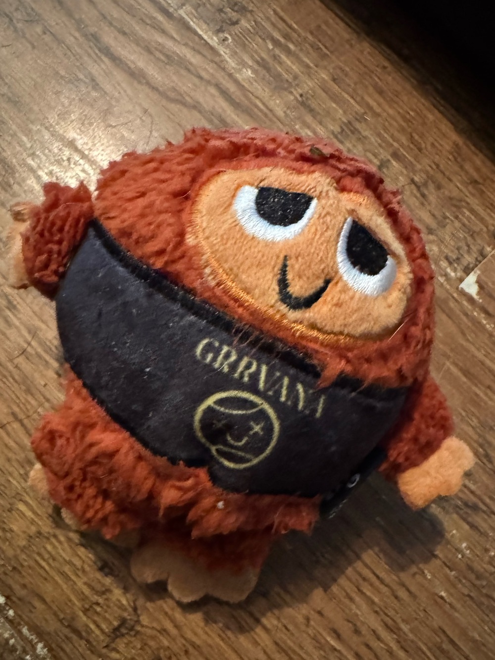 Bark Box Rip & reveal Grrrrvana plush ball L dog toy w/ rubber ball inside